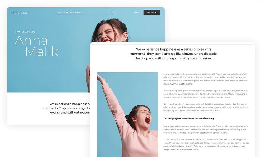 Elementos Clave de Diseño para un Sitio WordPress Exitoso: Consejos y Tendencias 6 diseno web tendencia