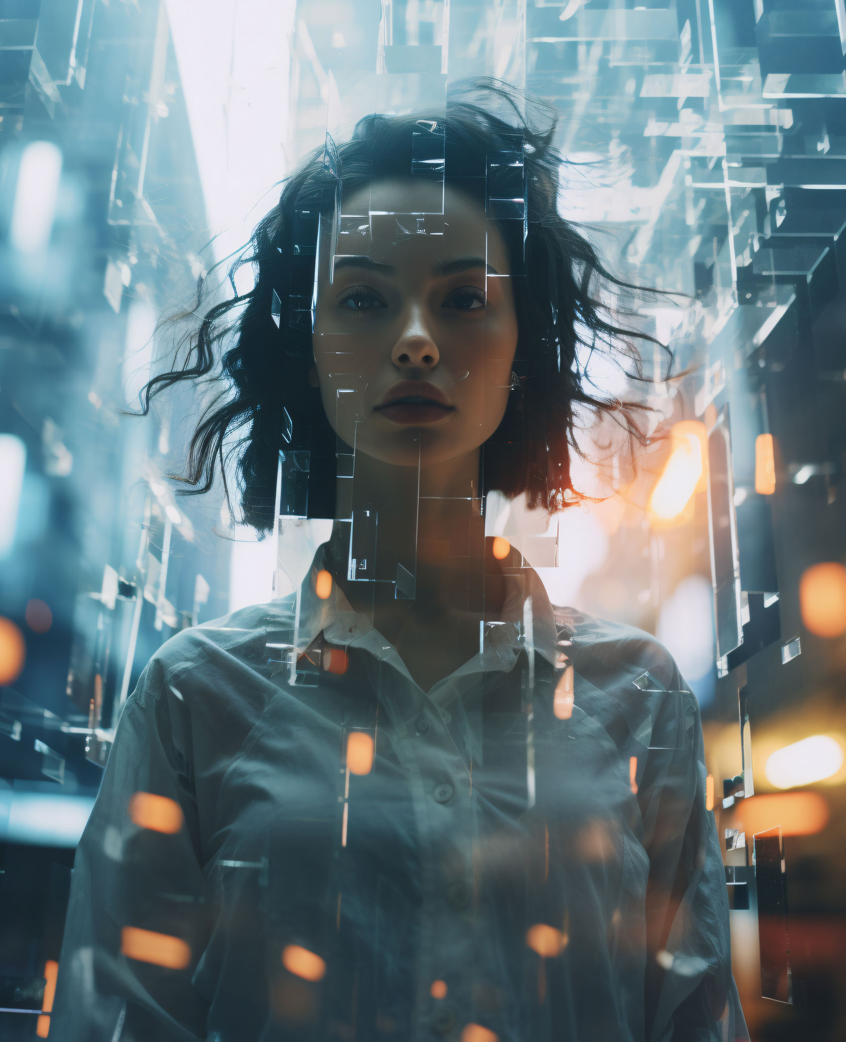 Blog 16 Imagen futurista de un avatar digital de mujer